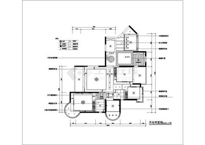 南方某高檔住宅室內裝修cad施工設計圖